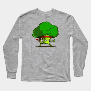 Kung Fu Broccoli Long Sleeve T-Shirt